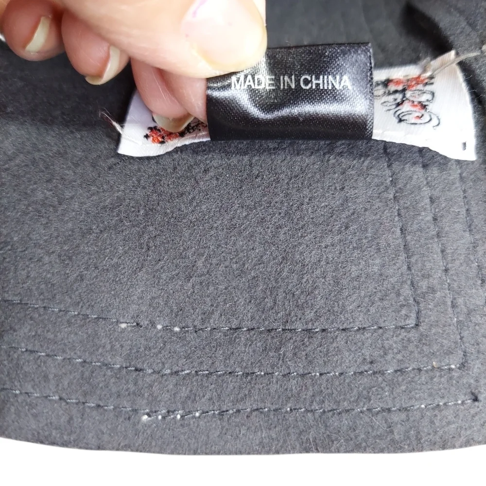 The Hatter Company Gray Felt Cloche Hat with Buckle Stitch Detail Vintage Inspir - Picture 8 of 13
